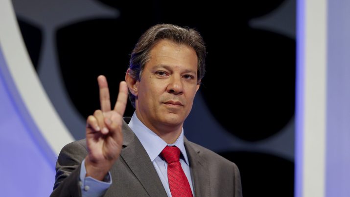 Ex-presidenciável Fernando Haddad (PT) em debate do SBT