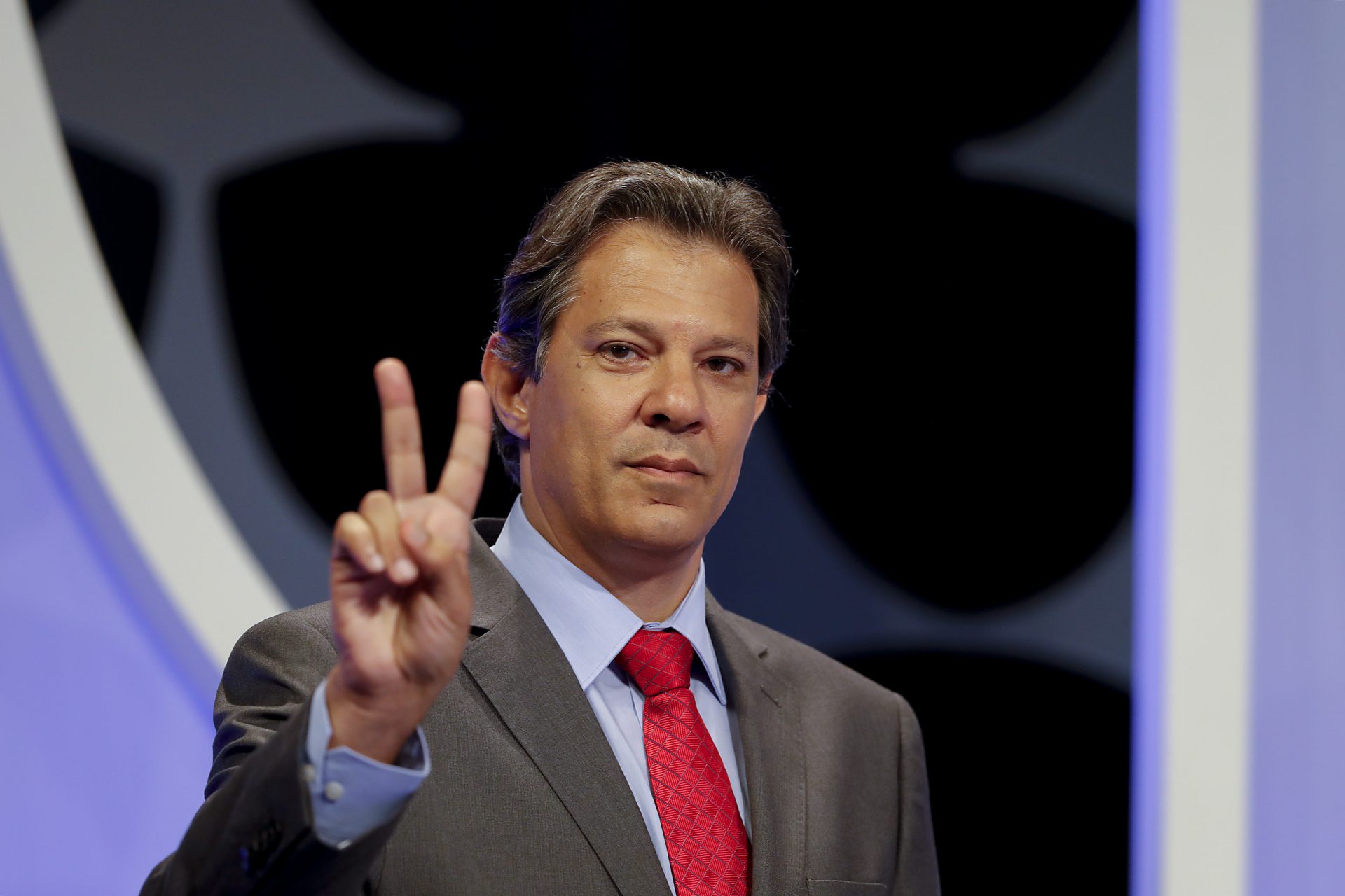 Ex-presidenciável Fernando Haddad (PT) em debate do SBT