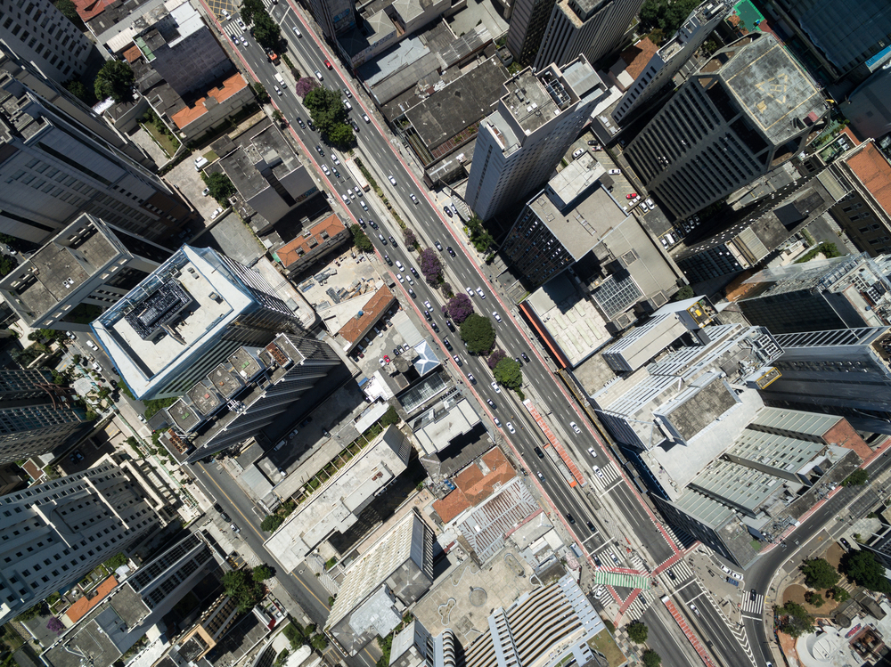 vista aérea de imóveis em São Paulo