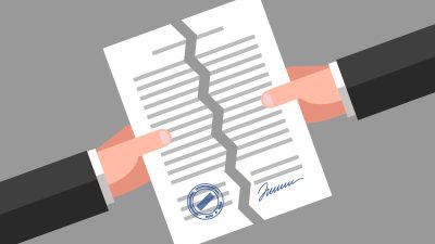 Contrato rasgado