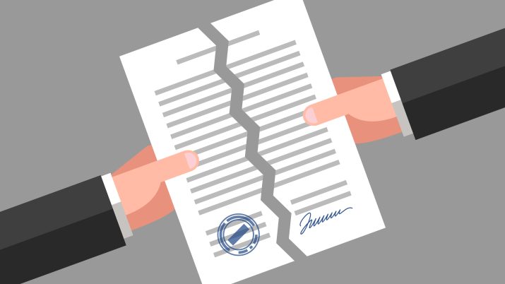 Contrato rasgado