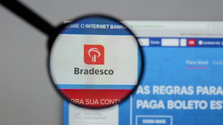 Tela do site do Bradesco
