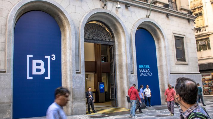 Sede da B3, no centro de São Paulo, Ibovespa
