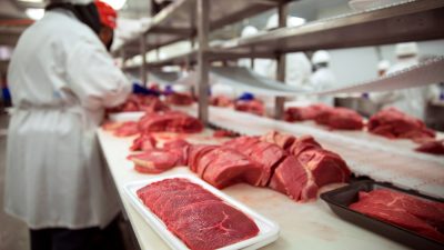 Embalagem de carne bovina