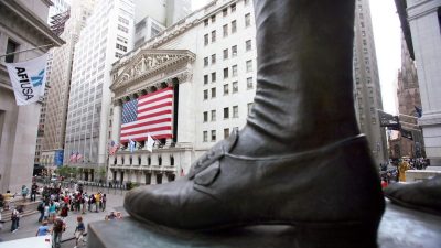 vista da nyse em wall street