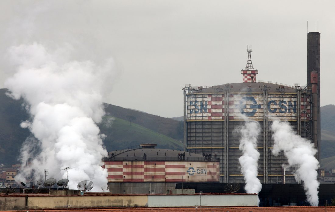 Instalações da Companhia Siderúrgica Nacional (CSN) na cidade de Volta Redonda