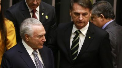 Michel Temer e Jair Bolsonaro