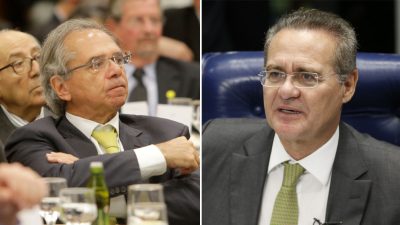 Paulo Guedes e Renan Calheiros