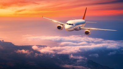 Avião faz viagem em céu de brigadeiro