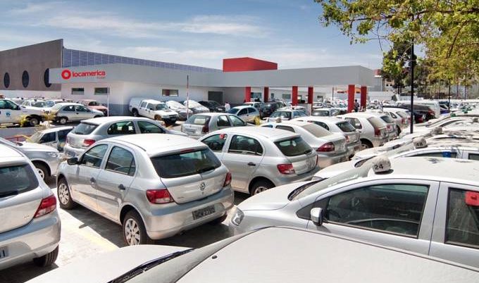 Agência da Locamerica, empresa que se fundiu com a Unidas