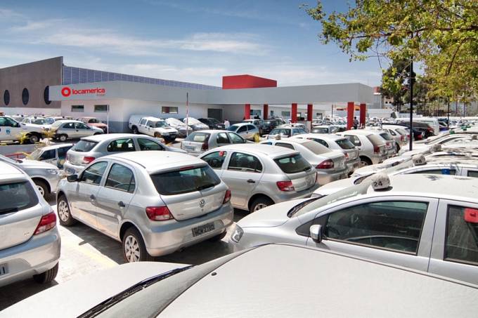Agência da Locamerica, empresa que se fundiu com a Unidas