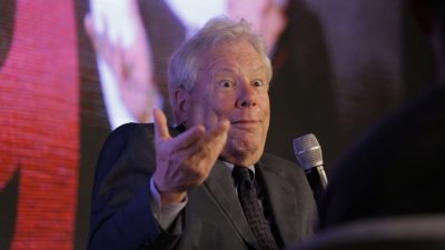 Richard Thaler, Nobel de Economia em 2017 e especialista em Economia Comportamental, durante palestra em São Paulo
