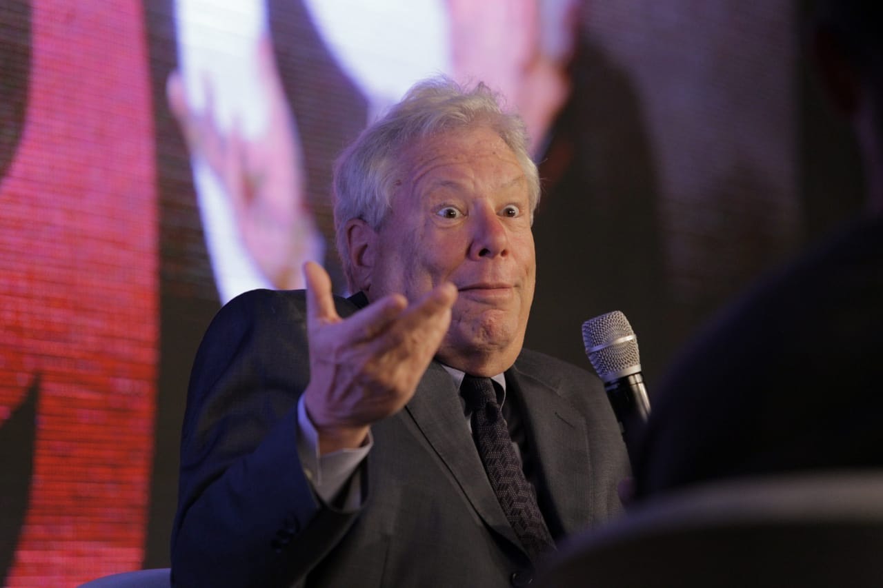 Richard Thaler, Nobel de Economia em 2017 e especialista em Economia Comportamental, durante palestra em São Paulo
