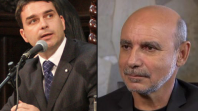 Flavio Bolsonaro e Fabrício Queiroz