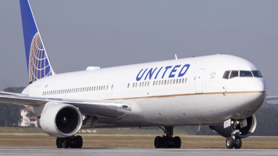 Avião da United Airlines