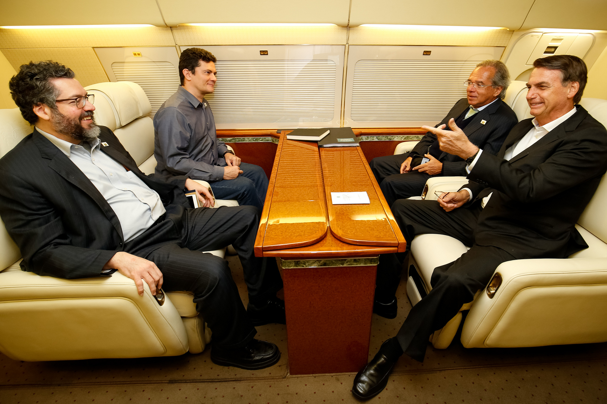 Jair Bolsonaro, Paulo Guedes, Sergio Moro e Ernesto Araújo.