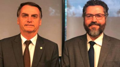 Jair Bolsonaro e Ernesto Araújo