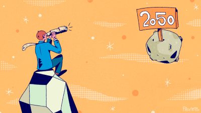 Ilustração sobre investimento de longo prazo