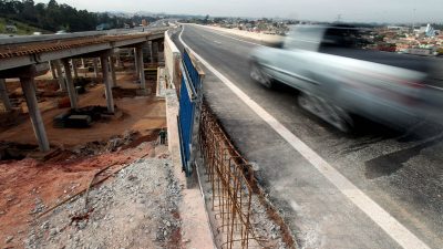 Obra em trecho do rodoanel