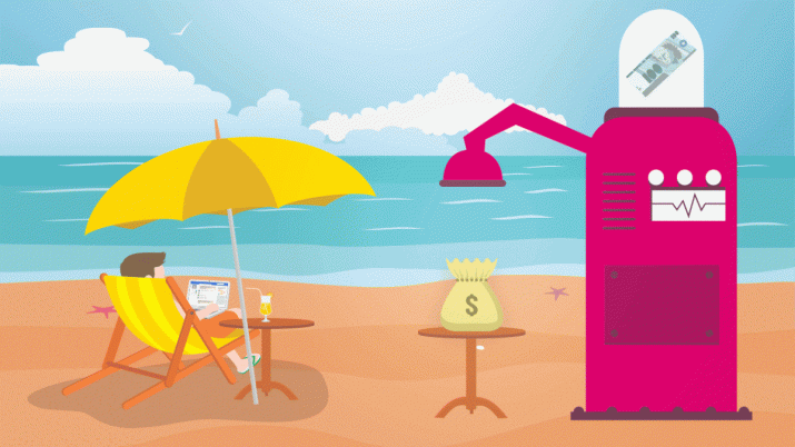 Gif sobre como investir dinheiro sem ter trabalho
