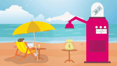 Gif sobre como investir dinheiro sem ter trabalho
