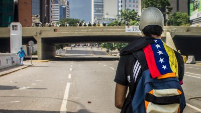 Manifestante venezuelano