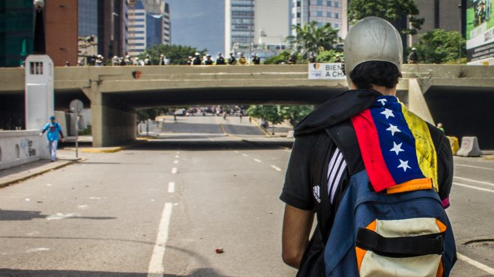 Manifestante venezuelano