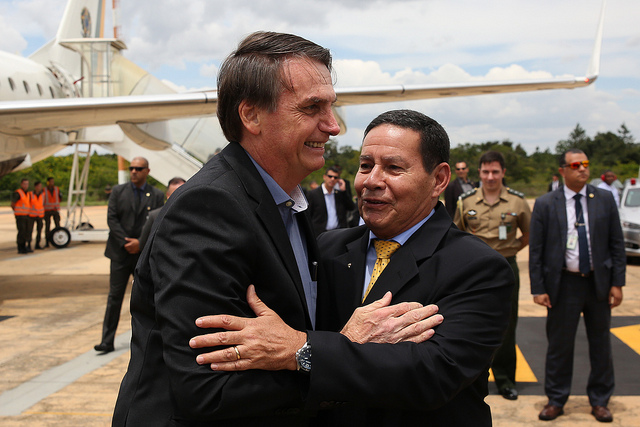 Jair Bolsonaro e Hamilton Mourão