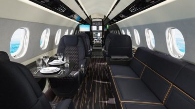 Praetor 600 Embraer interior Bossa Nova