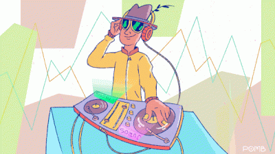 Gif com DJ comandando picapes que representam a precificação de títulos públicos e privados