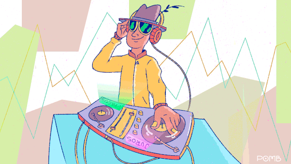 Gif com DJ comandando picapes que representam a precificação de títulos públicos e privados