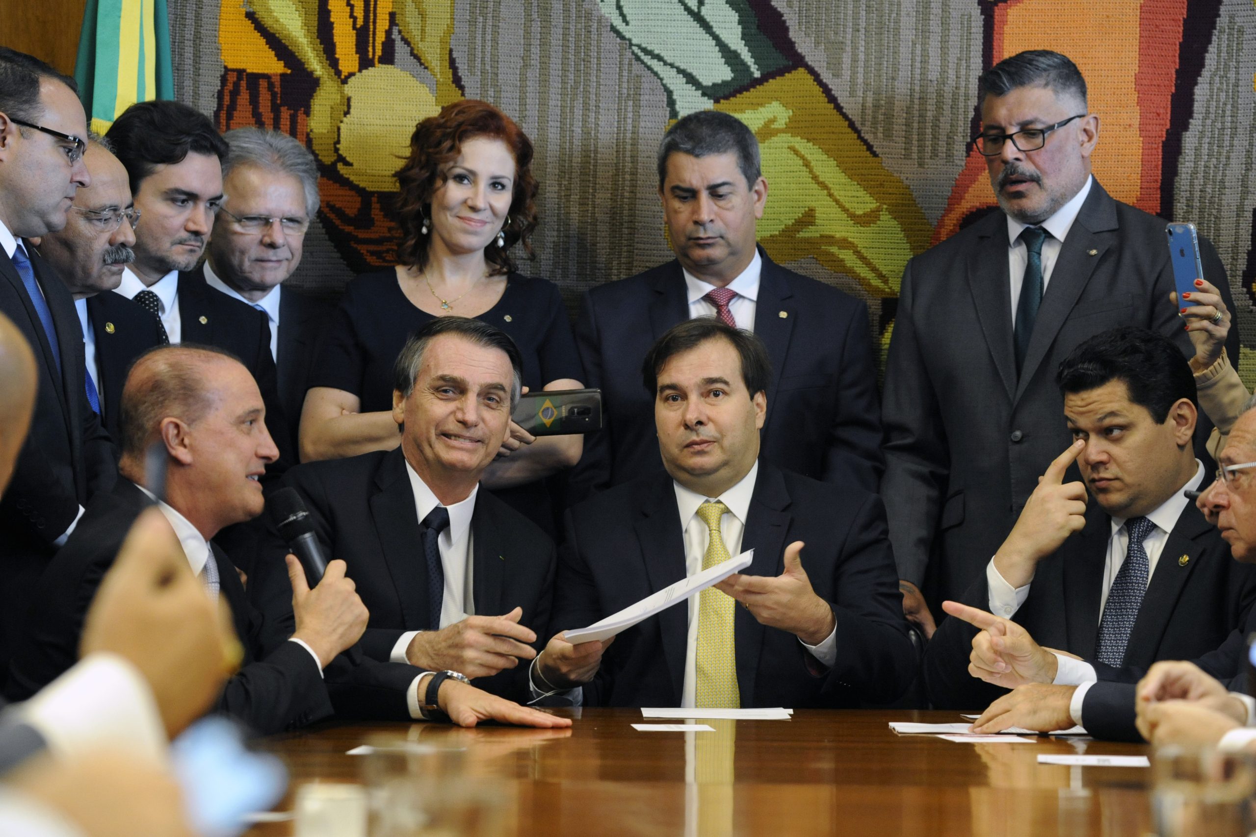 Jair Bolsonaro e Rodrigo Maia