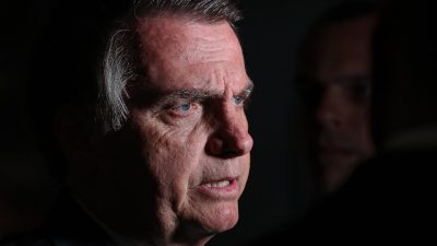 Jair Bolsonaro durante visita aos Estados Unidos