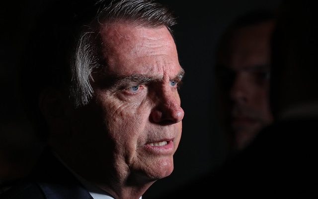Jair Bolsonaro durante visita aos Estados Unidos