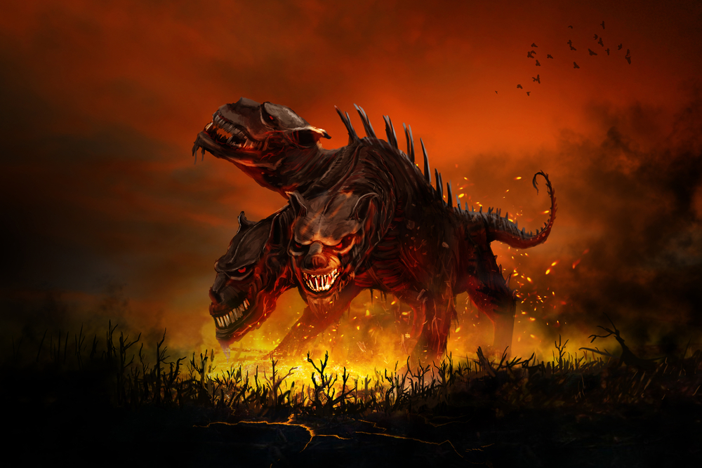Cerberus, o monstro de 3 cabeças