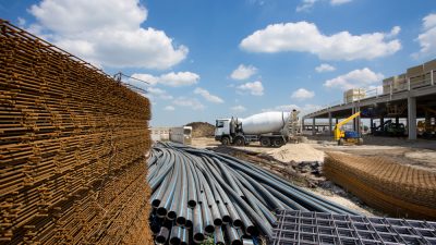 Fábrica material de construção