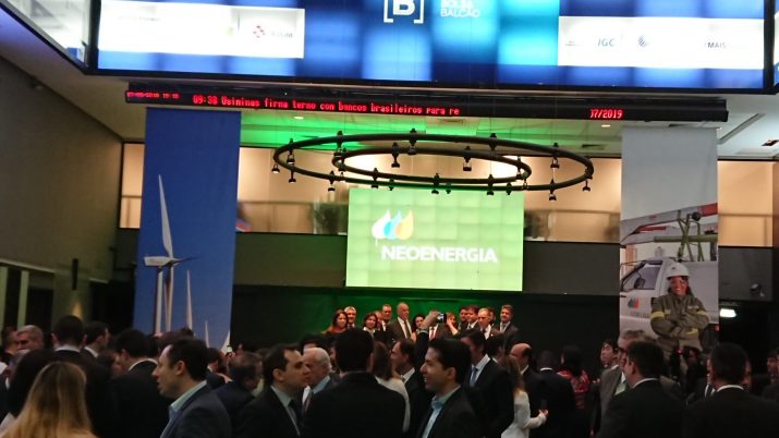 Cerimônia do IPO da Neoenergia