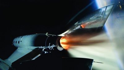 VSS Unity Rockets to Space on Historic First Spaceflight