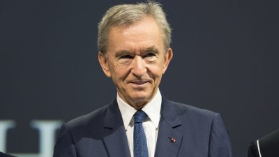 Bernard Arnault , CEO da holding de marcas de luxo LVMH e o quarto homem mais rico do mundo em 2019