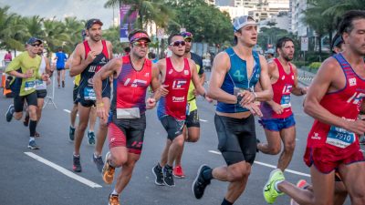 Corredores em uma maratona