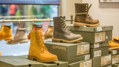 Botas da Timberland em loja
