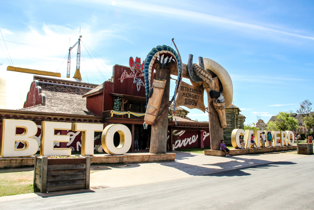 Entrada do parque de diversões Beto Carrero