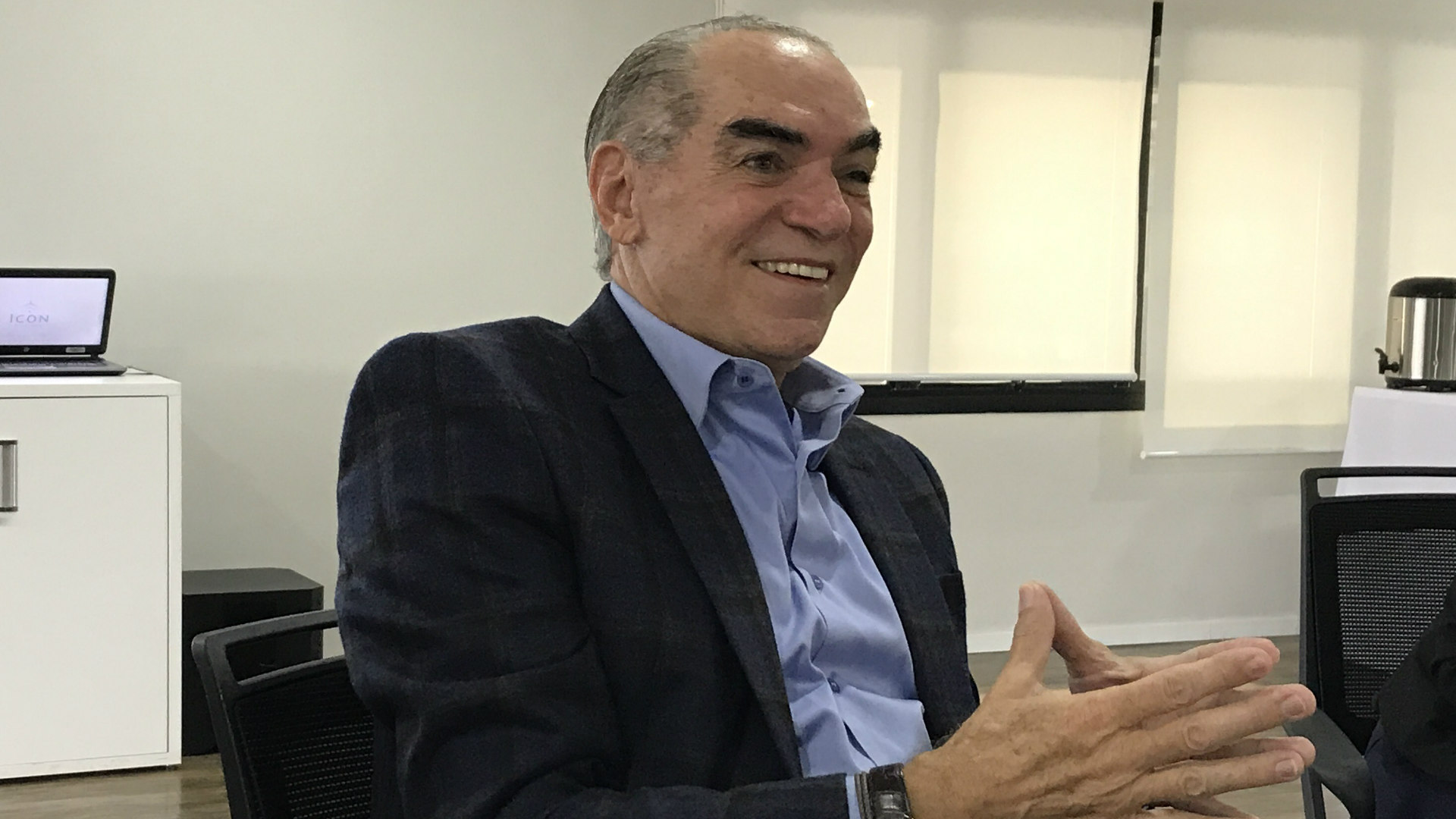 Michael Klein, presidente do conselho da Via Varejo, em café da manhã com jornalistas