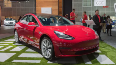 Carro elétrico modelo 3 da Tesla