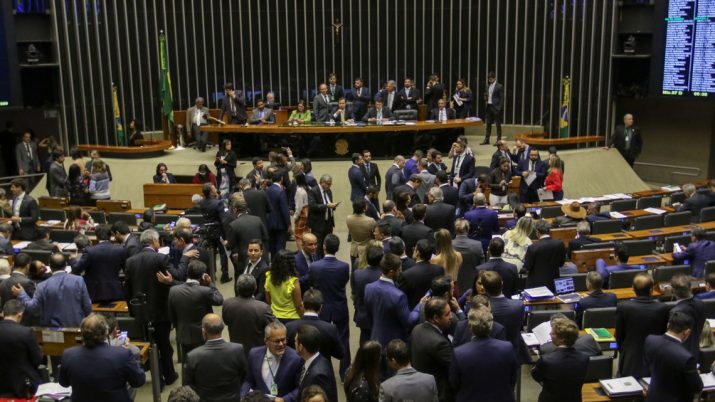 O Plenário da Câmara dos Deputados
