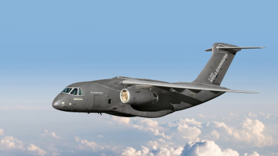 Embraer divulga nome e designacao de seu aviao de transporte multimissao C390 Millennium