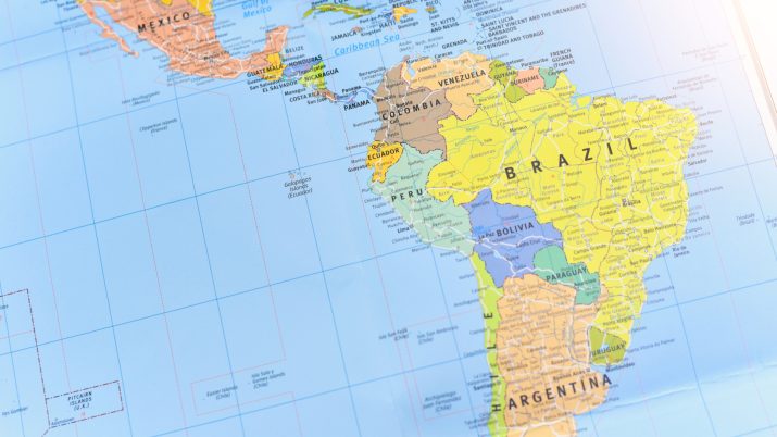 Mapa da América Latina