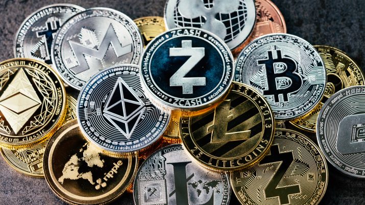 Conjunto de símbolos de criptomoedas