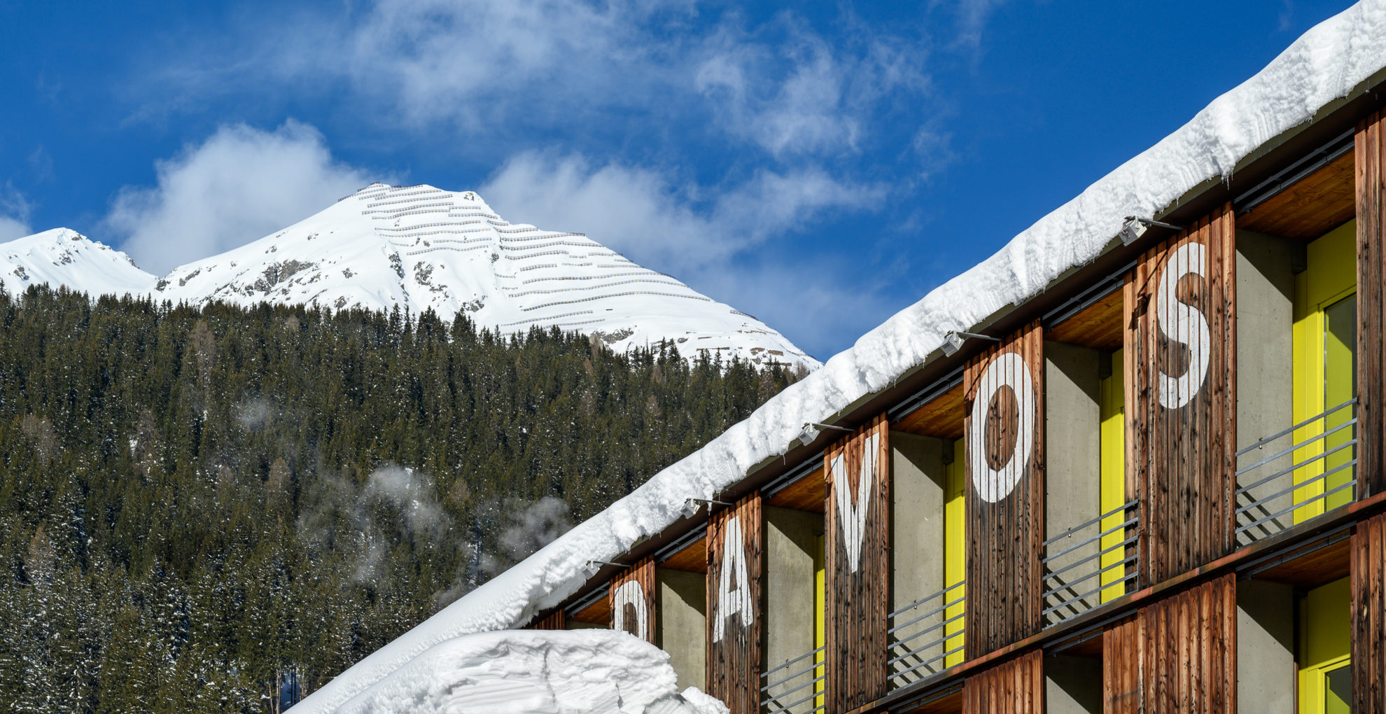 Montanhas em Davos, na Suíça