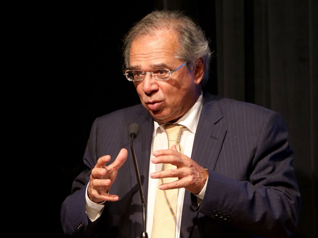 O ministro da Economia, Paulo Guedes, faz palestra de encerramento do Seminário de Abertura do Legislativo de 2020